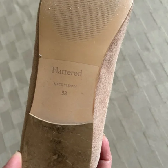 Flattered Suede Bow Ballet Flats - Picture 7 of 11